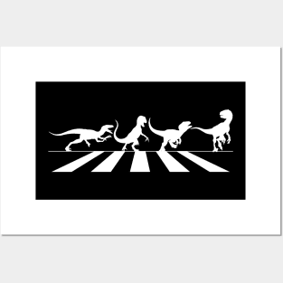 Velociraptor Abbey Road Crossing Posters and Art